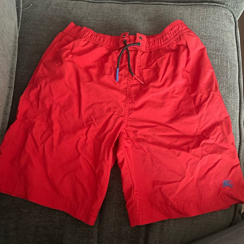 Authentic Burberry swimming trunks.